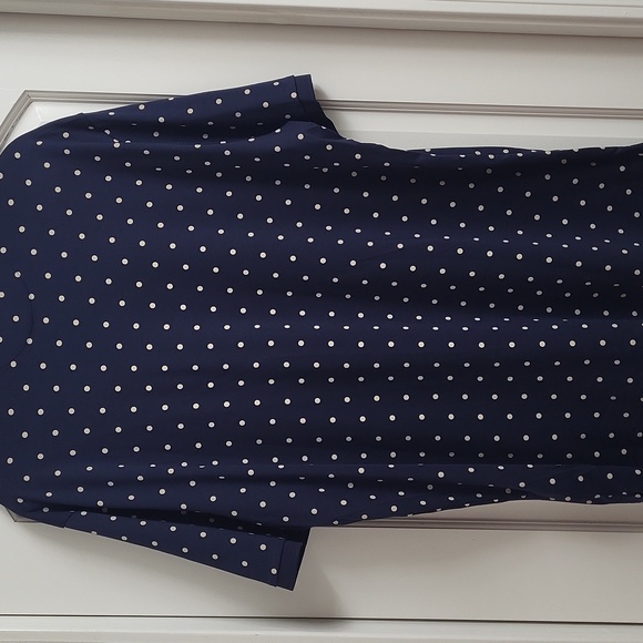NWOT Polo by Ralph Lauren Navy Polka Dot Men's Shirt. Size XL - Picture 11 of 13